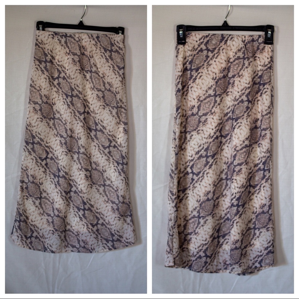 Snake Print Skirt